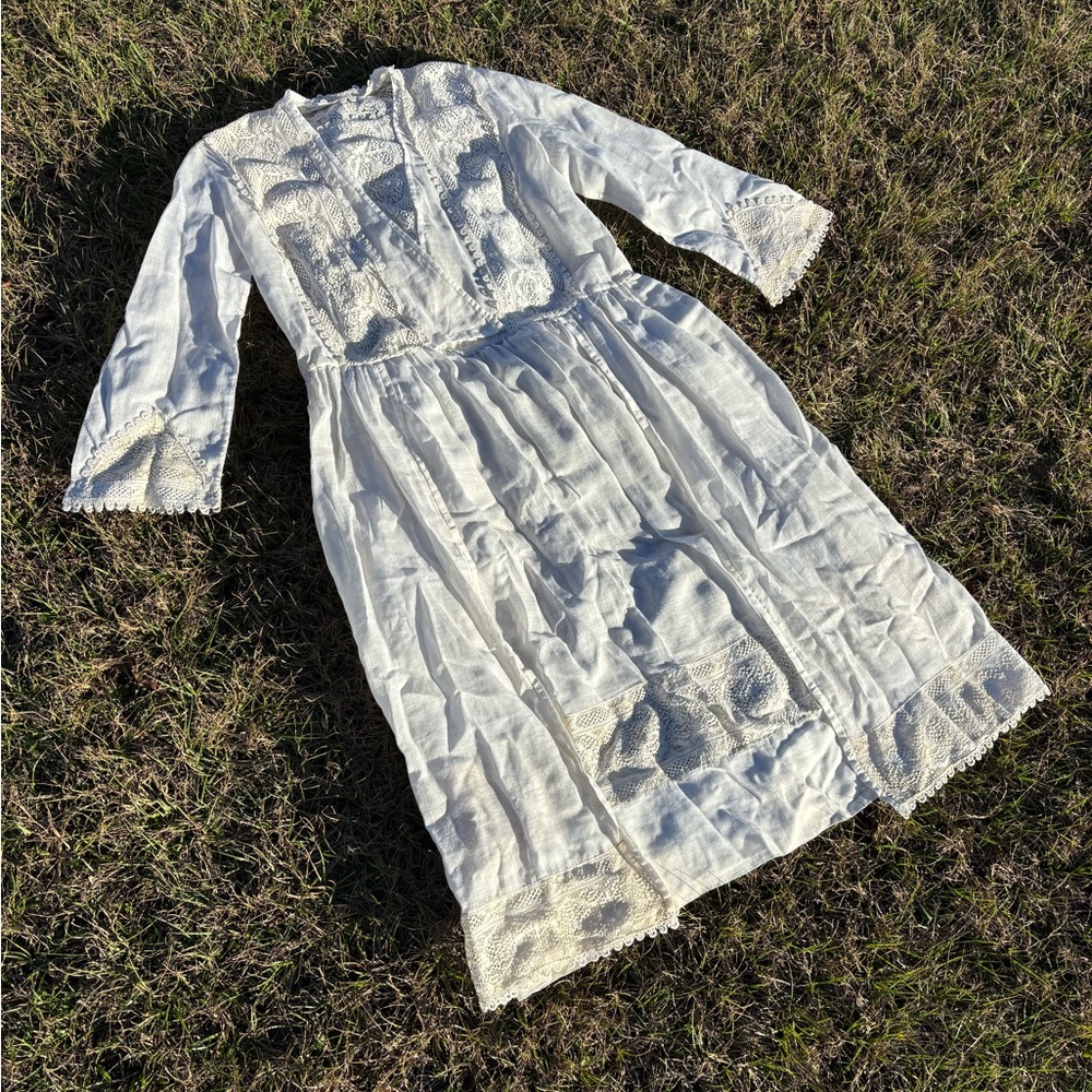 Edwardian Lace Long Sleeve Dress